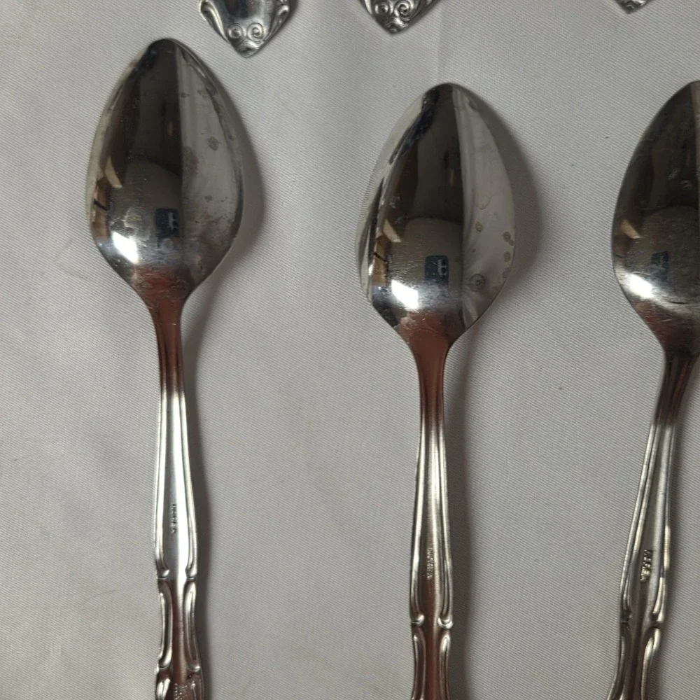 Onieda Colonial Mood Northland Stainless Ice Tea Spoons‎ Vintage Replacement